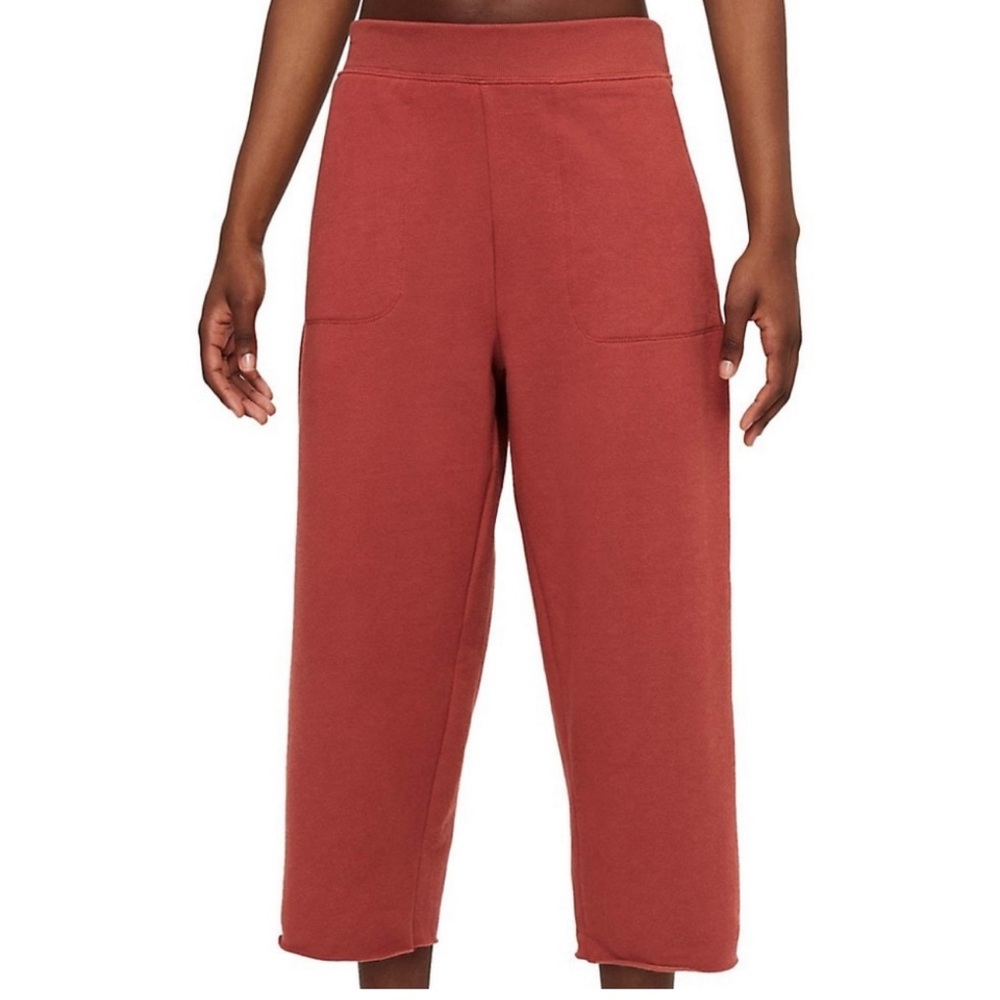 Nike Yoga Luxe 3X Burnt Orange NWT Sweatpant Crop